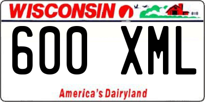 WI license plate 600XML