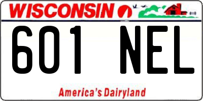 WI license plate 601NEL