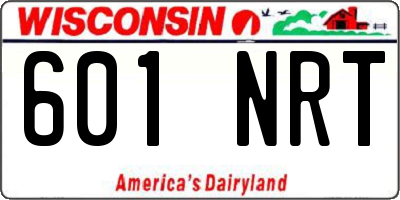 WI license plate 601NRT