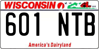 WI license plate 601NTB