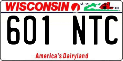 WI license plate 601NTC