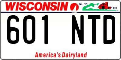 WI license plate 601NTD