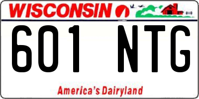 WI license plate 601NTG