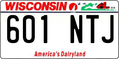 WI license plate 601NTJ