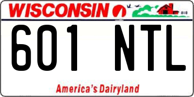 WI license plate 601NTL