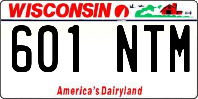 WI license plate 601NTM