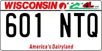 WI license plate 601NTQ