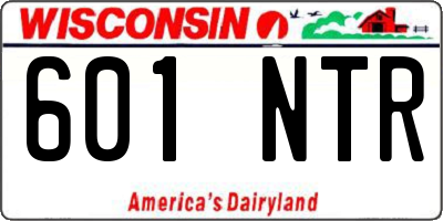 WI license plate 601NTR