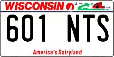 WI license plate 601NTS