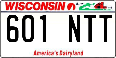 WI license plate 601NTT