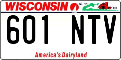WI license plate 601NTV