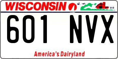 WI license plate 601NVX