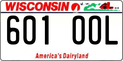 WI license plate 601OOL