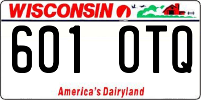 WI license plate 601OTQ