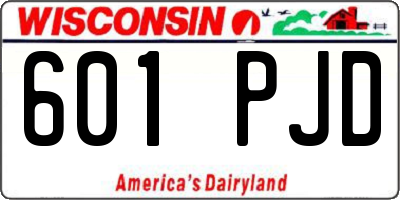 WI license plate 601PJD