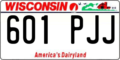 WI license plate 601PJJ