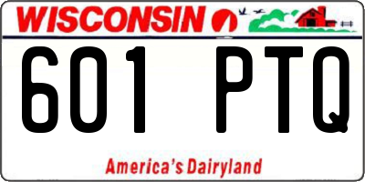 WI license plate 601PTQ