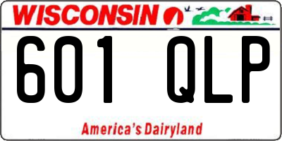 WI license plate 601QLP