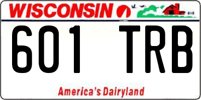 WI license plate 601TRB