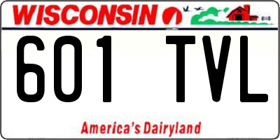 WI license plate 601TVL