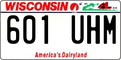 WI license plate 601UHM