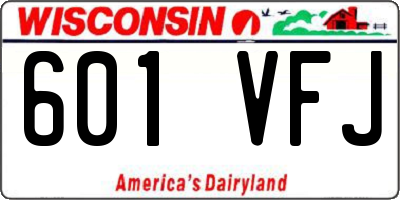 WI license plate 601VFJ