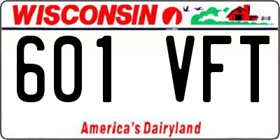 WI license plate 601VFT