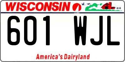 WI license plate 601WJL