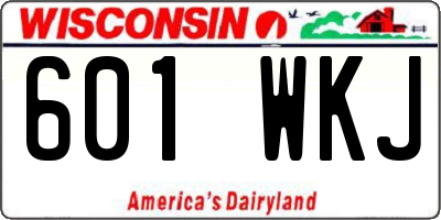WI license plate 601WKJ