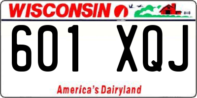 WI license plate 601XQJ