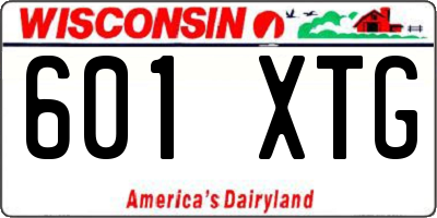 WI license plate 601XTG