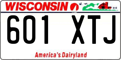 WI license plate 601XTJ