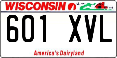 WI license plate 601XVL