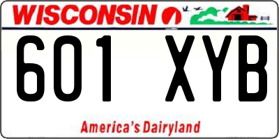 WI license plate 601XYB