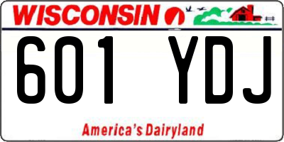 WI license plate 601YDJ