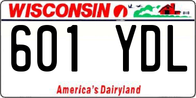 WI license plate 601YDL