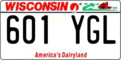 WI license plate 601YGL