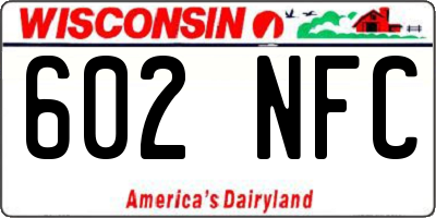 WI license plate 602NFC