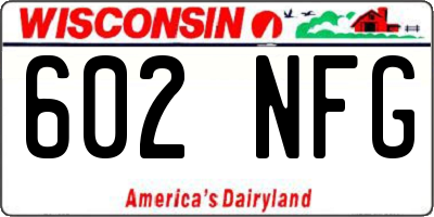 WI license plate 602NFG