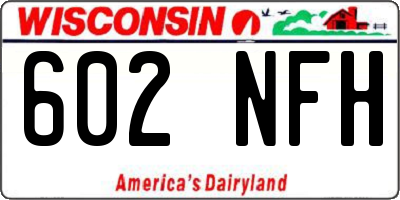 WI license plate 602NFH