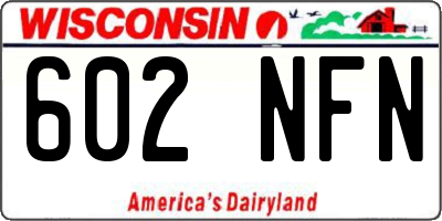 WI license plate 602NFN