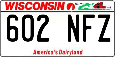 WI license plate 602NFZ