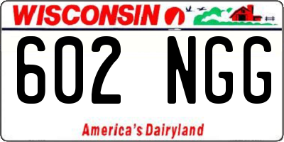 WI license plate 602NGG