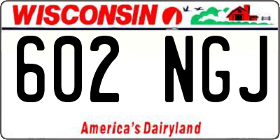 WI license plate 602NGJ