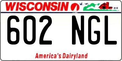 WI license plate 602NGL