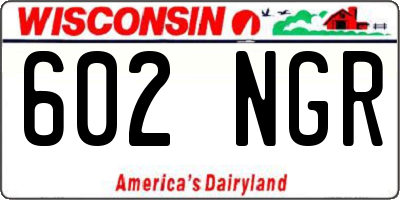 WI license plate 602NGR