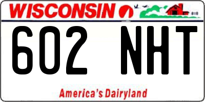 WI license plate 602NHT