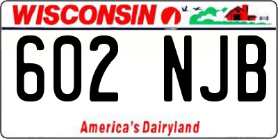 WI license plate 602NJB