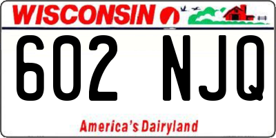WI license plate 602NJQ