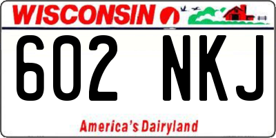 WI license plate 602NKJ